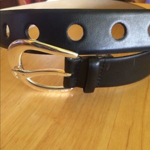 Michael Kors Black Leather Belt NWT